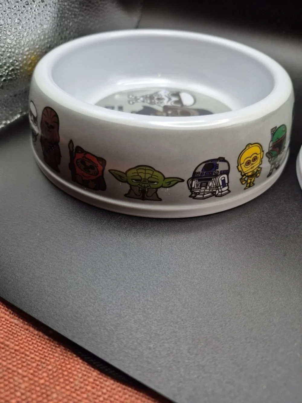 Star Wars White Ceramic Pet Bowl with Darth Vader & Stormtroopers